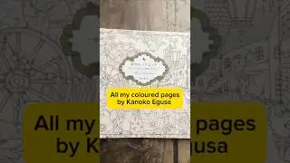 Kanoko Egusa&rsquo;s books, all my coloured pages