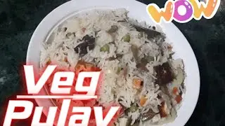 VEG PULAV Recipe in marathi(वेज पुलाव)| Homemade and esy