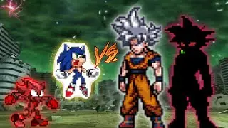 Sonic Chaos JT OP(All Form) & Shadow V3 OP(AF) VS Goku DBS V7 TP OP(AF) & Goku Black OP in Mugen