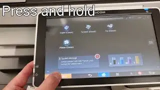 Service Mode Ricoh printer buttonless Display Touch Display Gestetner Savin Lanier nashuatec sp mode