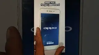 Oppo A37 forgot password