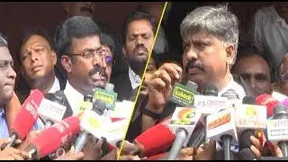 Lawyer Babu and Raja Senthoor Pandian's Press Meeton Split Verdict in 18 MLAs Disqualification Case