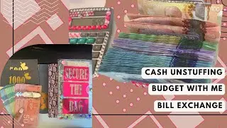 Cash envelope UNstuffing + Budget with me + BILL EXCHANGE ! Cash deposit over $1500 | Canadian