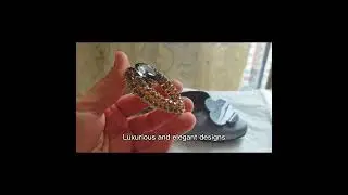 Shoe buckles HC60X45-001 : shoe charm with rhinestones