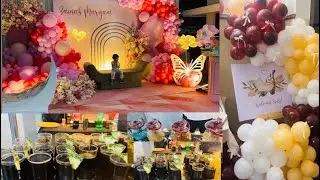 CradleCeremony Decoration ideas/ welcome Baby Decoration/ Food decor ideas / Balloon decor