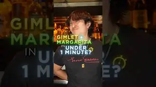 1 Min Challenge: Gimlet AND Margarita #cocktails #gimlet #margarita #bartender #bartending