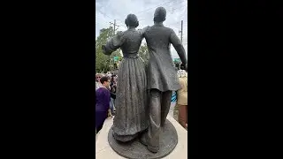 Towards Freedom Monument by Artist Basil Watson Unveiled on Juneteenth at Lexington Middle School