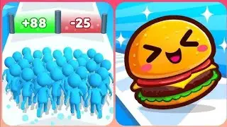 Gameplay Count Master Vs Food Run 3D🧿🎮🎨🟤New Max Update Mobile Gameplay WE21
