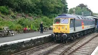the sapper 47306 running around Bodmin general station sidings