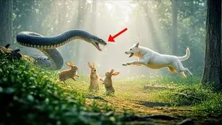 Brave Dog&rsquo;s Kindness Saves Rabbits from a Deadly Snake Attack