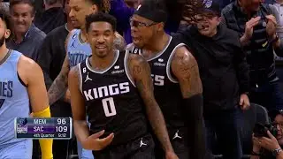 Malik Monk makes the whole arena go wild after Kings scoring 2 dunks in a row in a fast break