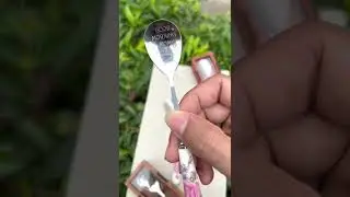 Personalized Metal Spoon Box. Laser Engraved Spoon Gift