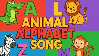 Animal Alphabet Song | A to Z Animal Names for Kids | Fun Learning ABC Song with Animals