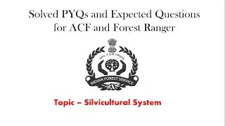 JPSC ACF,  Forest Ranger and UPSC PYQs || Forestry Optional