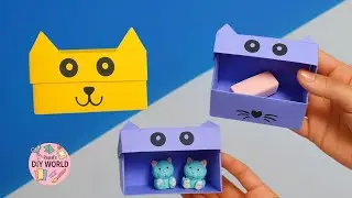 📦 Origami Paper Box &ndash; Simple & Creative Craft Idea / How to make Origami Paper Box #paperpencilbox 