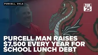 Purcell man raises $7,500 annually to tackle school lunch debt, inspired by his childhood