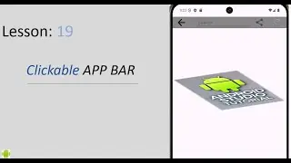 How to Make Clickable App Bar Icons in Android Studio