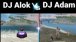 DJ Alok vs DJ Adam trick ||free fire river crossing comparison ||