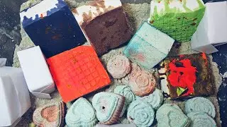 Dyed Jumbo Blocks, Freshies and Reforms Crush Gymchalk ASMR Relaxing Sleepaid 😌🤤👌 