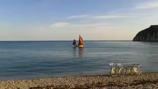 Beer Lugger tacking on a summer evening.