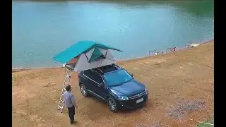 Abertura da barraca automotiva de teto modelo Explorer - Campings World