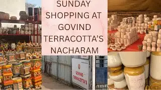 SUNDAY SHOPPING AT GOVIND TERRACOTTA&rsquo;S #shopping #nacharam #factory #ceramic #pots #clay #summer 