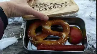Brotzeitbox mit Holzdeckel