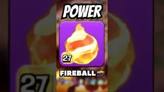 Power of Grand Warden Fireball Attack 🔥✅ #clashofclans #coc #gaming