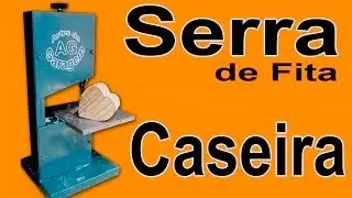 Serra de fita caseira caseira, Homemade Bandsaw,