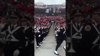 Ohio State Marching Band enters Ohio Stadium #shorts