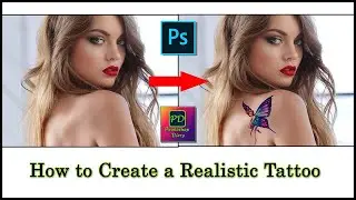 How to Add Realistic Tattoo in Photoshop   Fake Tattoo Photoshop Tutorial | photoshop tutorial