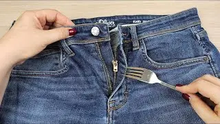 🧵 КАК НОВАЯ! Хитрые портные молчат об этом способе починить молнию