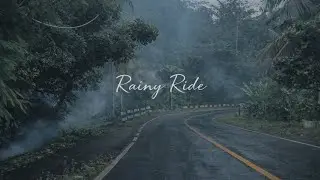 Peaceful Rainy Ride on a Quiet Rural Road | Relaxing Rain & Motorcycle Sounds