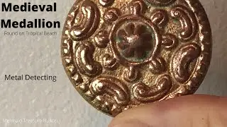 Beach Metal Detecting - Medieval Medallion Found on Tropical Beach!!