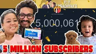 5 MILLION SUBSCRIBERS  🤩🎉@souravjvlogs  Bharti Singh | Haarsh Limbachiyaa | Golla