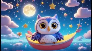 Goodnight with Nina Owl 💫🦉 | Soothing Sleep Nursery Rhyme for Kids | Calm Bedtime Song