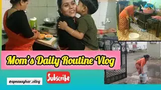 Mom's daily routine vlog Morning Housework, Palak Dal, Paratha & Chai ☕ | Maa Beta Love