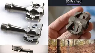 3D Printed Titanium Pedals for Road & Mountain Bikes.