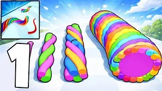 🌀Twisty Runner Gameplay Walkthrough Levels 1–20 Satisfying Twists & Perfect Runs! (Android,iOS)