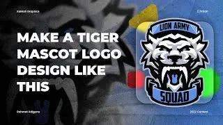 Speedart! Tutorial How to Make TIGER Mascot Logo using ADOBE ILLUSTRATOR CC