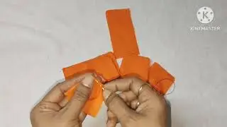 DIY/Fabric flower. How to make fabric flowers. Cloth flower making. 