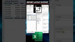 Part 4: Make Your Pivot Table Look Better! Change Report Layout | #excel #excellearn #pivot #shorts