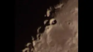 تصوير بعض الفوهات القمرية