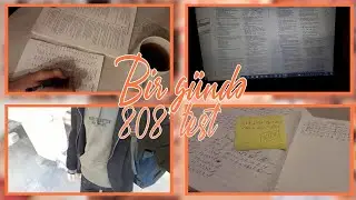 Bir gündə 808 test işlədim! - 1 günlük dərs vlogu -  studywithcml