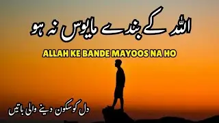 ALLAH k bandy mayoos na ho |Listen the Islam Light