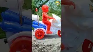 Driving Police bike, Captain Jeep, Bus, Drum Truck, Power Beko, Covered Van Toys by Hand