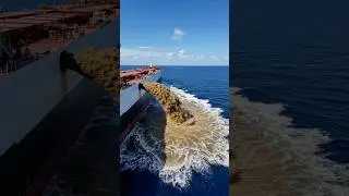 Dumping waste like this should be illegal! 🚢💢 #Pollution #SaveOurOceans