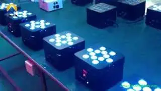 Wireless DMX & battery power LED par light 12*10W/15W perfect for Mobile DJ,up lighting,
