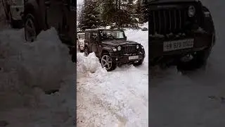 game time mahindra thar in snow  whatsapp status THAR OFF-ROAD STATUS