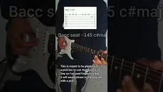 HOW TO PLAY BACC SEAT RODDY RICCH ON GUITAR WITH TABS #roddyricch  #baccseat  #trapguitar #guitartab